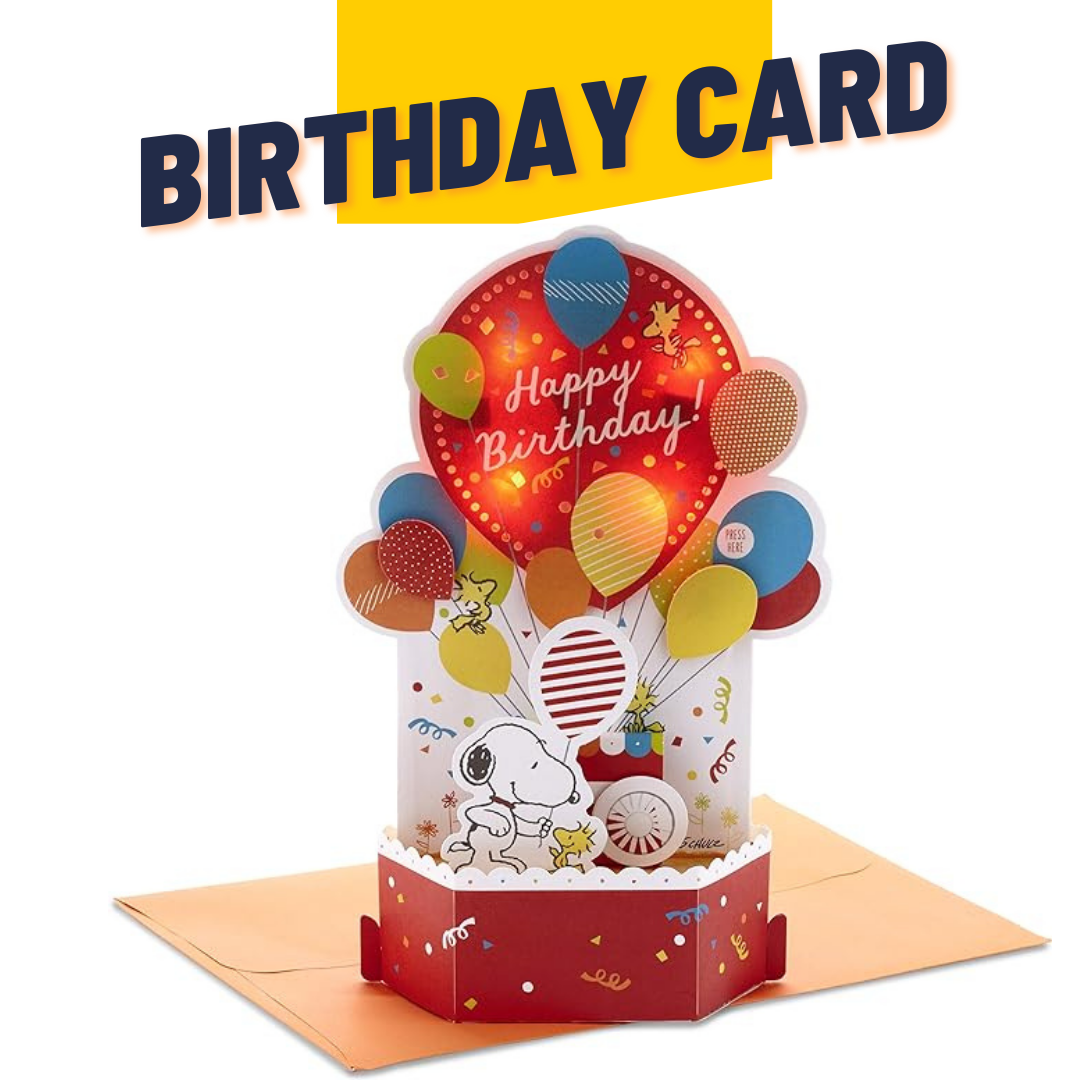 Snoopy Birthday Card with Music
